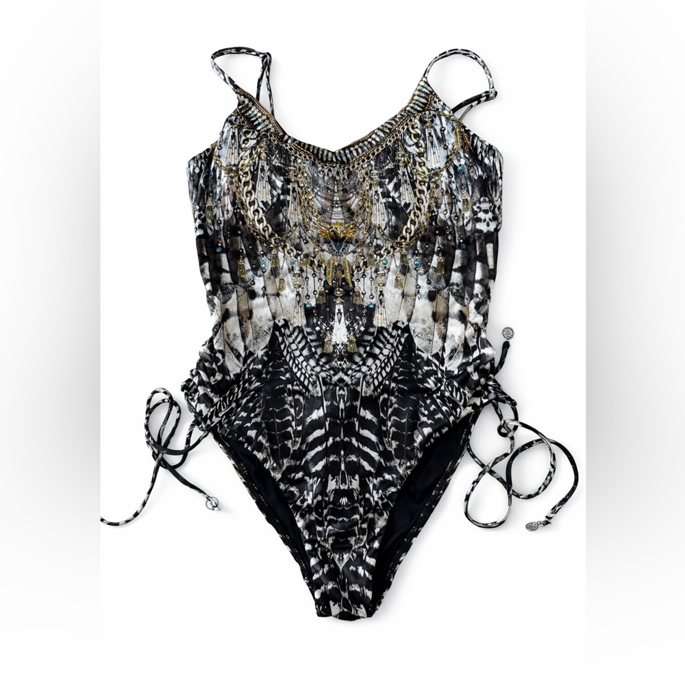Camilla Black and White One Piece Swimsuit